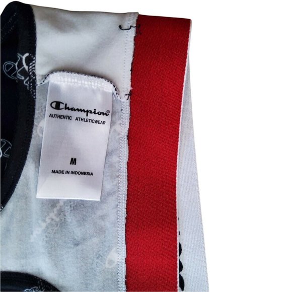 Champion Wireless Sports Bra Womens Size Medium Black Racerback Straps High Neck - Picture 8 of 8